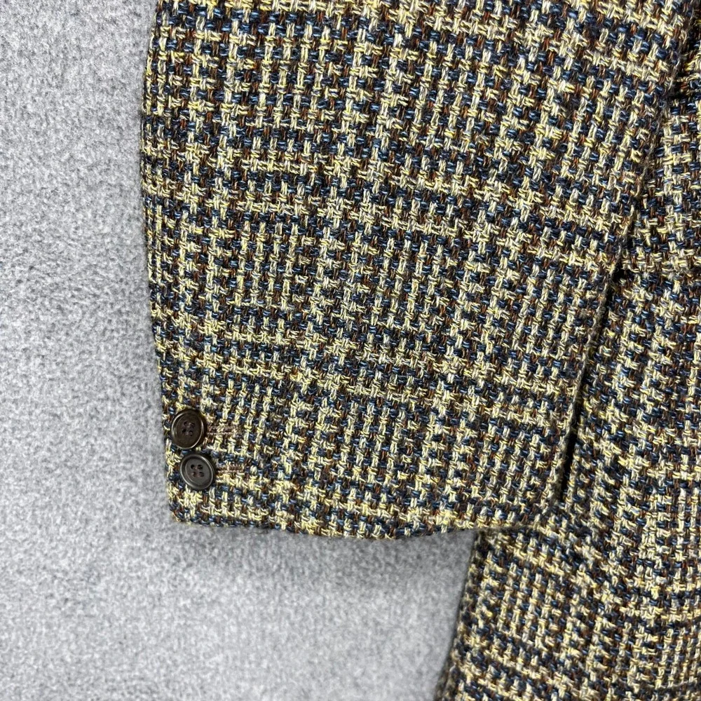 Ermenegildo‎ Zegna Soft Wool Blend Plaid Blazer Sport Coat Mens Size 54